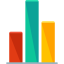 Bar chart icon 64x64