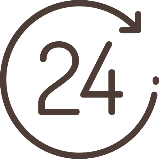 24 hours icon