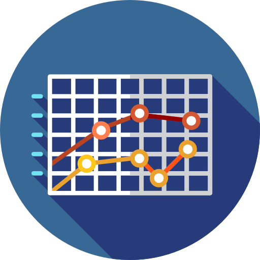 Line chart icon