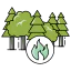 Forest fire icon 64x64