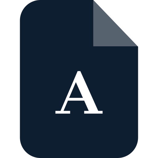 Font file ícono
