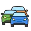 Traffic jam icon 64x64