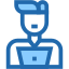 Computer worker icon 64x64