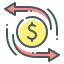 Money transfer icon 64x64