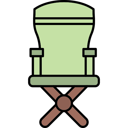 Camping chair icon