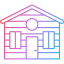 Wooden house icon 64x64