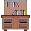 Книжный шкаф иконка 64x64