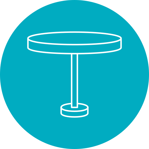 Circular table icon
