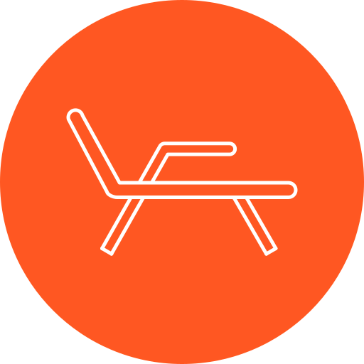 Deck chair icon