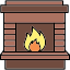 Fireplace icon 64x64