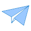 Paper plane icon 64x64