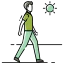 Walking man ícone 64x64