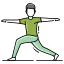 Yoga pose ícone 64x64