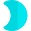 Crescent moon icon 64x64