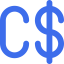 Canadian dollar 图标 64x64