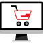 Online shopping icon 64x64