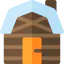Wood house icon 64x64