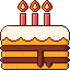 Birthday cake icon 64x64