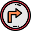 Turn right Ikona 64x64