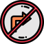 No turn right Ikona 64x64