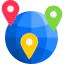 Globe grid ícono 64x64