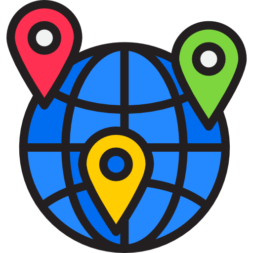 Globe grid icon