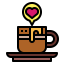 Hot coffee icon 64x64