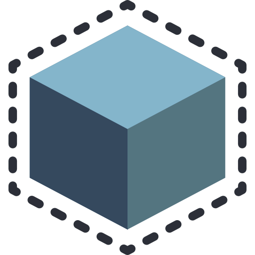 3d printing cube icon