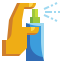 Cleaning spray icon 64x64