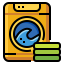 Washing clothes icon 64x64