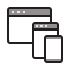Responsive website icon 64x64