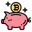 Piggy bank icon 64x64