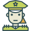 Женщина-полицейский иконка 64x64