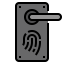 Сканирование отпечатков пальцев иконка 64x64