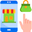 Online shopping icon 64x64