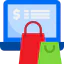 Online shopping icon 64x64