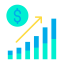 Bar chart icon 64x64