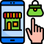 Online shopping icon 64x64