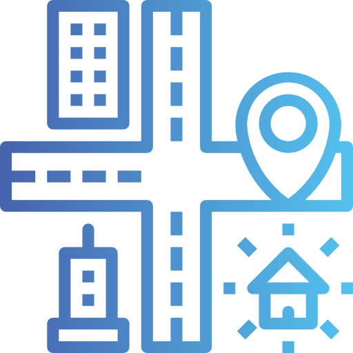 Map and location icon