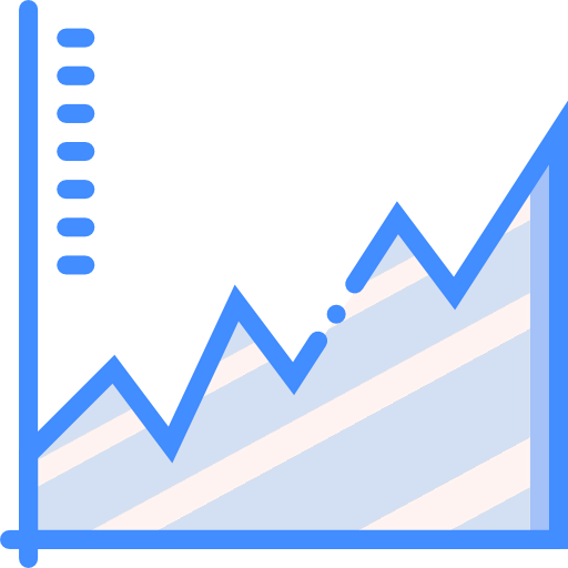 Line graph icon