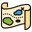 Treasure map ícone 64x64