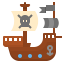 Pirate ship ícone 64x64