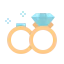 Wedding rings icon 64x64