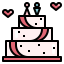 Wedding cake icon 64x64