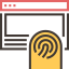 Fingerprint scan icon 64x64