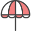 Sun umbrella icon 64x64