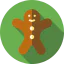 Gingerbread man icon 64x64