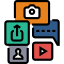 Social media アイコン 64x64