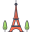 Eiffel tower icon 64x64