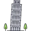 Leaning tower of pisa icon 64x64
